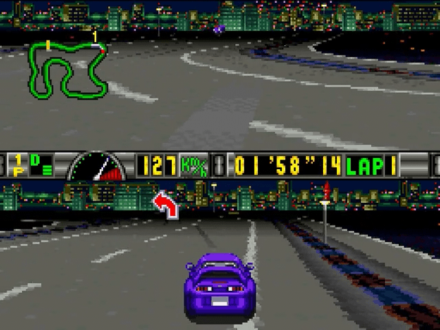 Shutokou Battle 2: Drift King screenshot 4 for Super Famicom